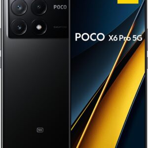 Smartphone Xiaomi POCO X6 Pro 5G 12GB+512GB NFC Dimensity 8300-Ultra 64MP câmera tripla 67W 120Hz AMOLED (Preto)